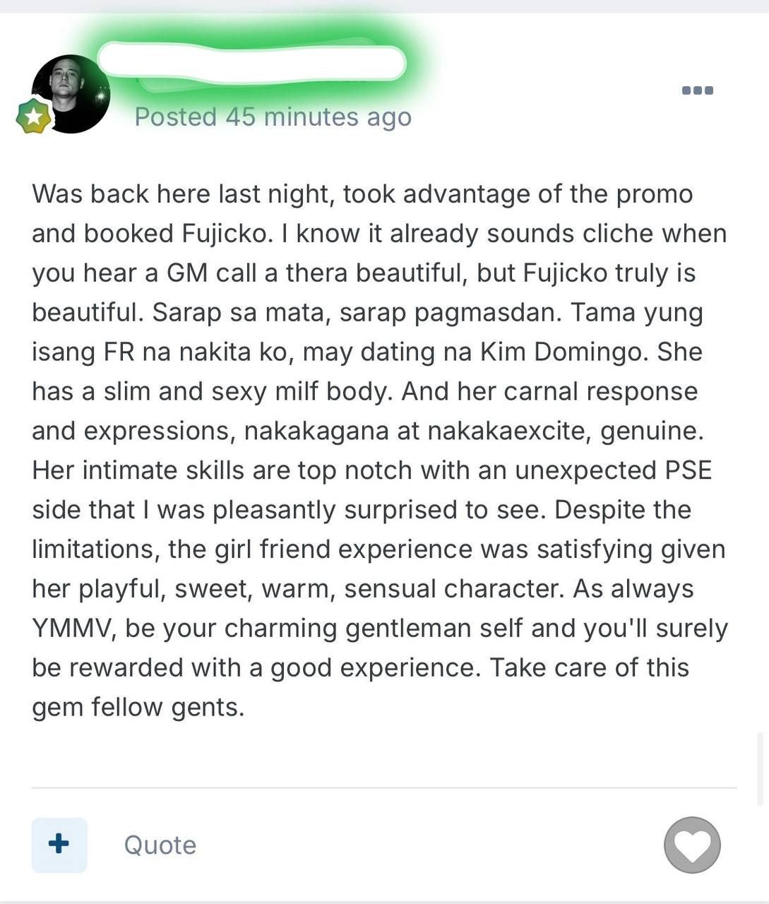 Client testimonial